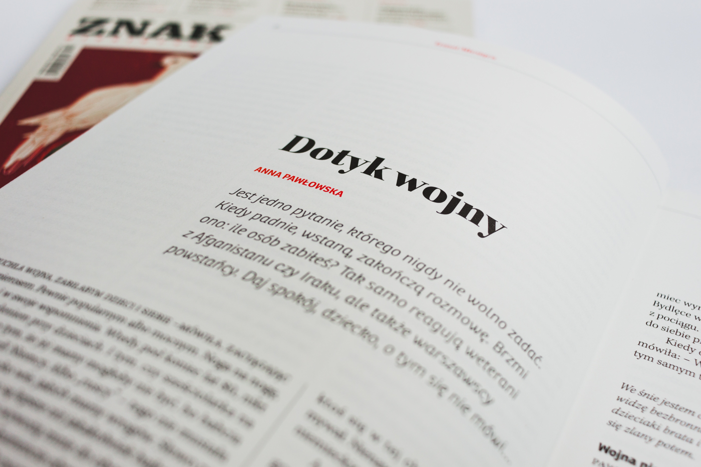 Dotyk wojny — ilustracja