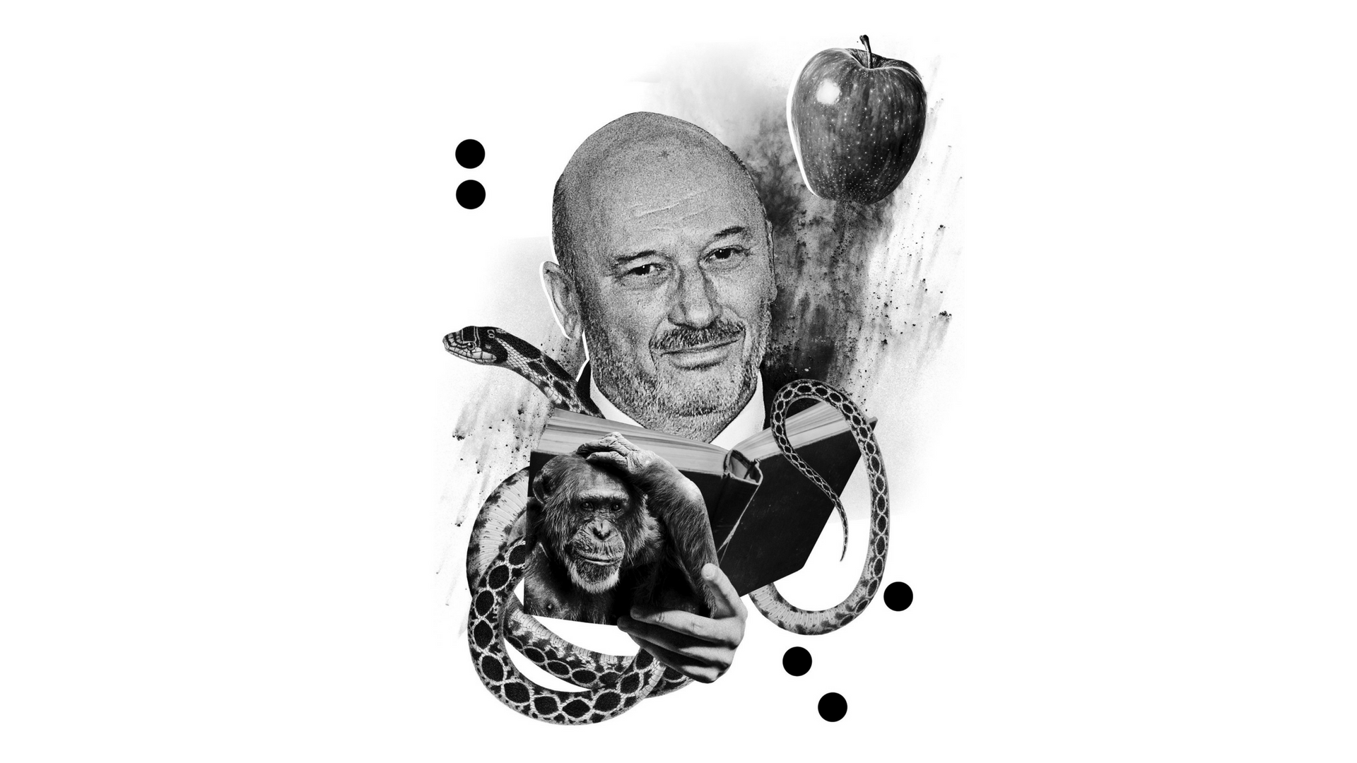 Darwin czyta Księgę Rodzaju — ilustracja