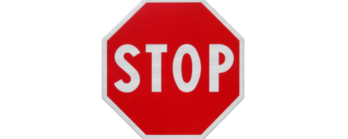 Znak o&nbsp;znakach: Stop — ilustracja