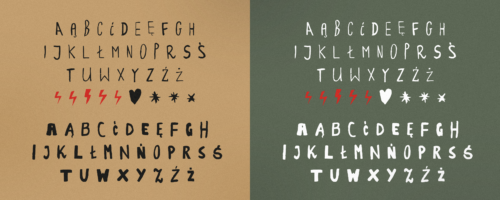 Font Strajk — ilustracja