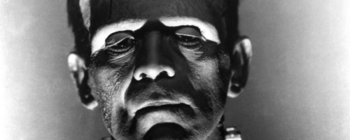 Boris Karloff jako monstrum w klasycznym filmie "Frankenstein" z 1931 r. fot. FlixPix / Alamy / BE&W