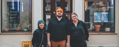 Załozyciele Hecy: Emilia, Maks, Paulina. fot. Rafał Mrozinski