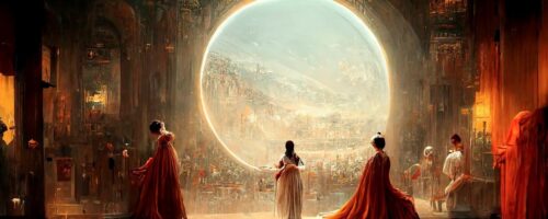 Praca Théâtre d’Opéra Spatial nadesłana w 2022 r. na konkurs Colorado State Fair przez Jasona M. Allena. Obraz został nagrodzony przez jury, po czym wybuchł skandal, gdy okazało się, że twórca stworzył go przy pomocy Midjourney fot. Colorado State Fair
