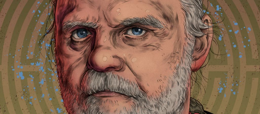 Jon Fosse i&nbsp;jego Bóg — ilustracja
