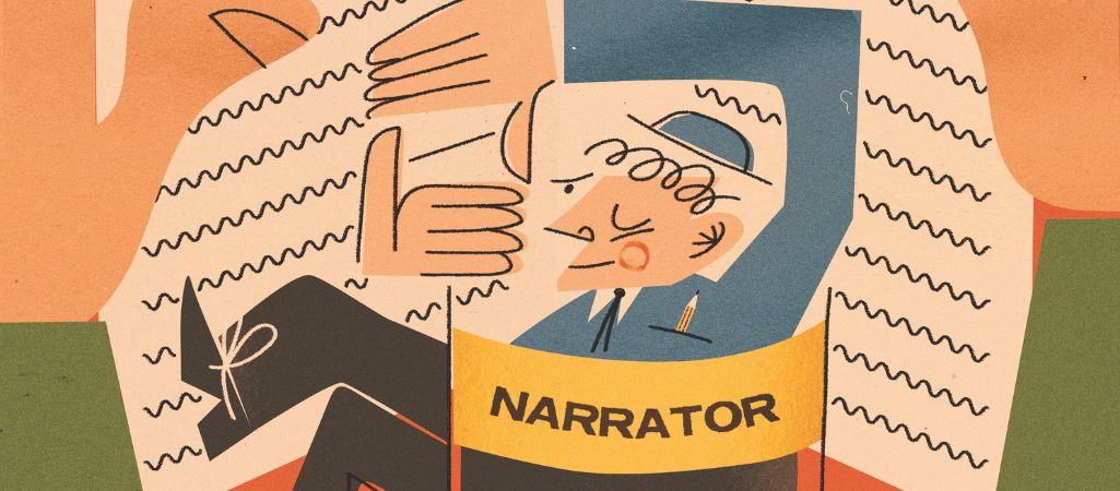 Akademia Pisarska Znaku. Tańczący narrator — ilustracja